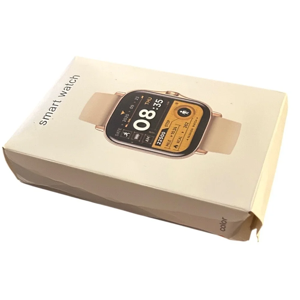 Smart Watch Fitness Tracker Activity Sleep Monitor Rose Gold Beige